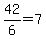 42%2F6=7