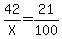 42%2FX=21%2F100