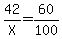 42%2FX=60%2F100