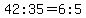 42%3A35=6%3A5