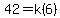 42=k%286%29