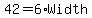 42+=+6%2AWidth