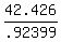 42.426%2F.92399