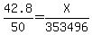 42.8%2F50=X%2F353496
