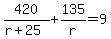 420%2F%28r%2B25%29%2B135%2Fr=9