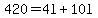 420+=+4l+%2B+10l