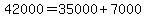 42000=35000%2B7000
