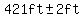 421ft+%2B-+2ft