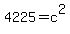 4225+=+c%5E2
