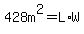 428m%5E2+=L%2AW