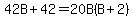 42B%2B42=20B%28B%2B2%29