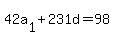 42a%5B1%5D+%2B+231d+=+98