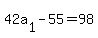 42a%5B1%5D+-+55+=+98