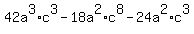 42a%5E3%2A+c%5E3+-+18a%5E2%2A+c%5E8+-+24a%5E2%2Ac%5E3