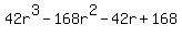 42r%5E3+-+168r%5E2+-+42r+%2B+168