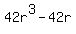 42r%5E3+-+42r