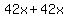 42x%2B42x