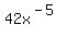 42x%5E%28-5%29