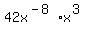 42x%5E%28-8%29%2Ax%5E%283%29