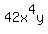 42x%5E4y