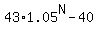 43%2A1.05%5EN-40