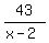 43%2F%28x-2%29