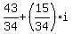 43%2F34%2B%2815%2F34%29i