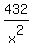432%2Fx%5E2
