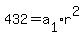 432=+a+%5B1%5D%2A+r%5E2