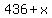436%2Bx%29%2F6+=+86