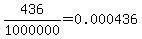 436%2F1000000=0.000436