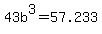 43b%5E3=57.233