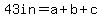 43in=a%2Bb%2Bc