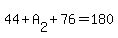 44%2BA%5B2%5D%2B76=180
