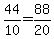 44%2F10+=+88%2F20