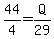 44%2F4=Q%2F29