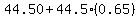 44.50%2B44.5%280.65%29