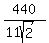 440%2F%2811sqrt%282%29%29