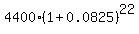 4400%2A%281%2B0.0825%29%5E22