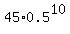 45%2A0.5%5E10