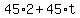 45%2A2+%2B+45%2At
