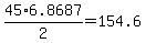 45%2A6.8687%2F2=154.6