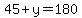 45%2By=180