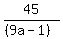 45%2F%28%289a-1%29%29
