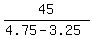 45%2F%284.75+-+3.25%29