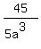 45%2F%285a%5E3%29