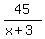 45%2F%28x%2B3%29