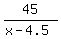 45%2F%28x-4.5%29