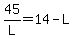 45%2FL=14-L