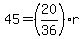45=%2820%2F36%29%2Ar